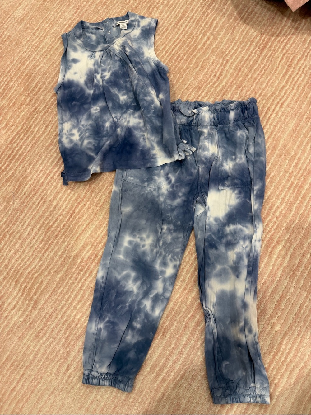 Splendid Tie-Dye Blue Kids Jogger Set